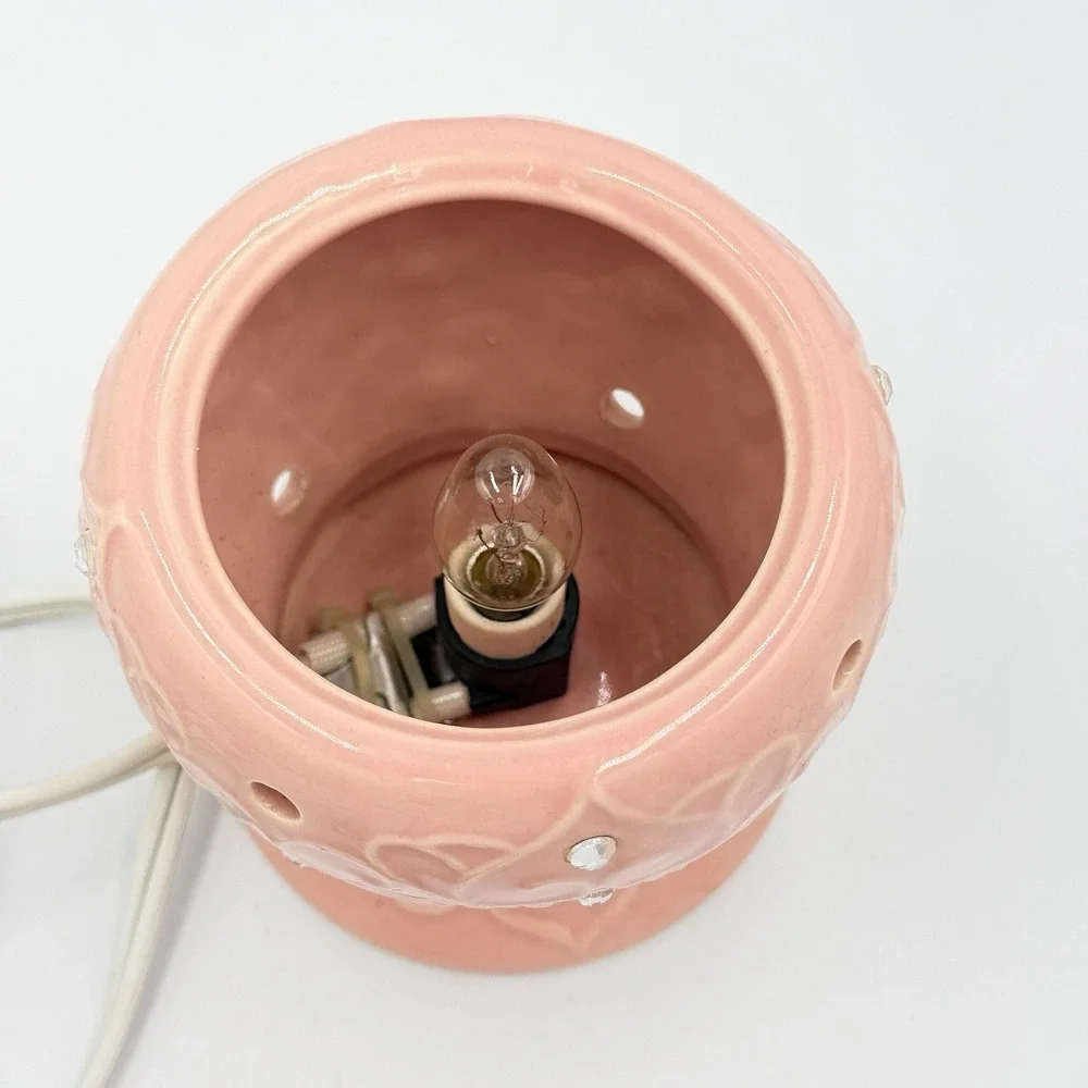 Scentsy Tiara Pink Electric Wax Warmer Rhinestone‎ Crown Boxed Tested Works